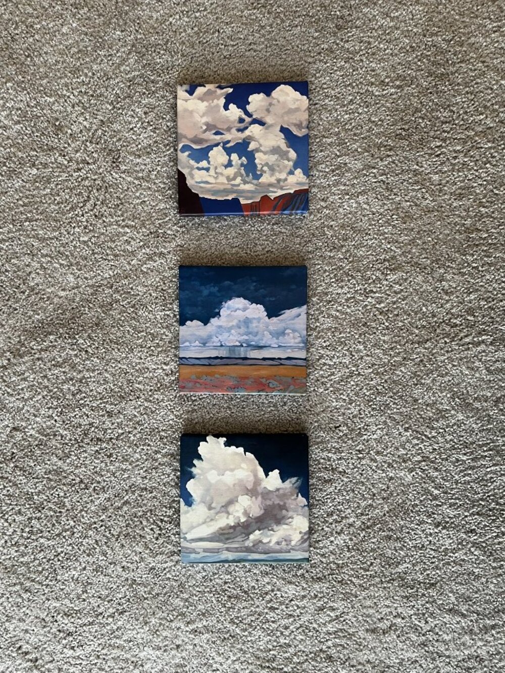 Julia Buckwalter Art 8"x8" Acrylic Painting Set Arches Canyonlands Moab Artist